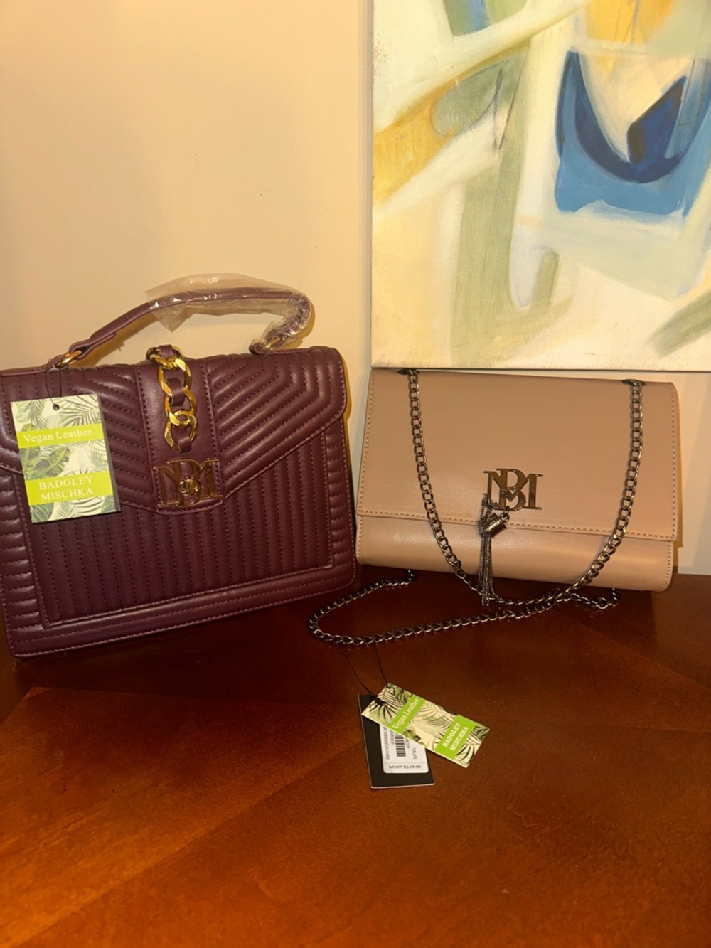 Badgley Mischka    2 purses with price!